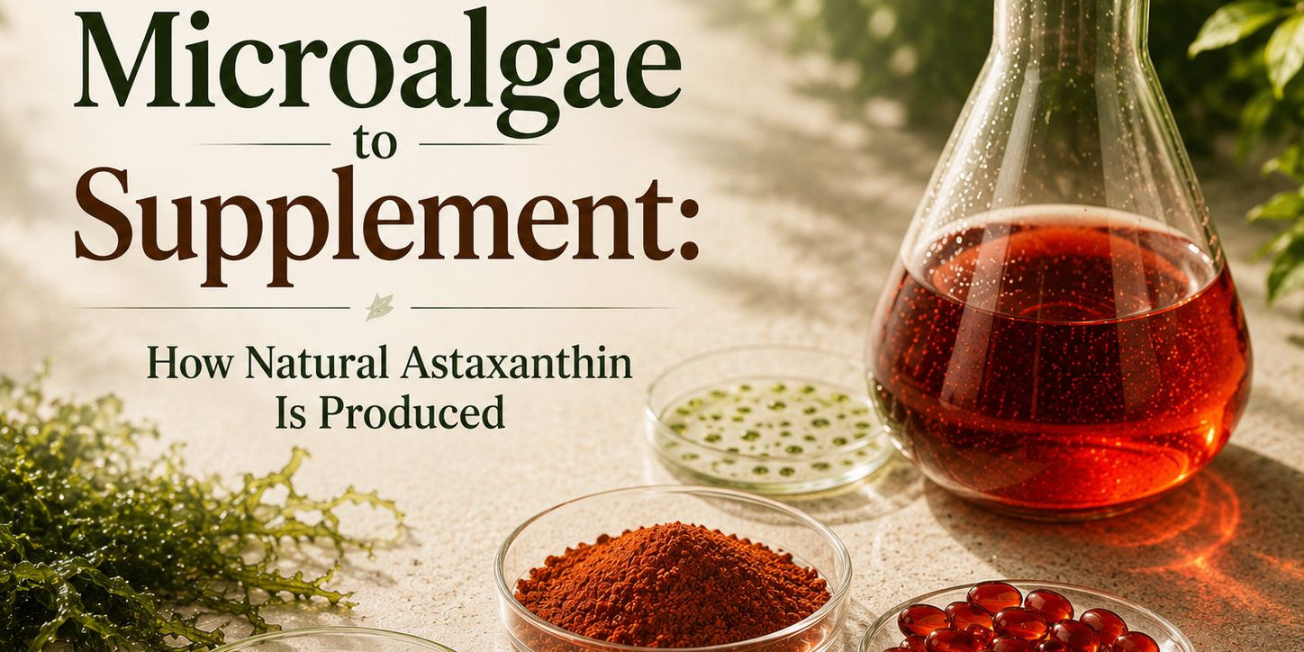 From microalgae to supplement: how natural astaxanthin is produced