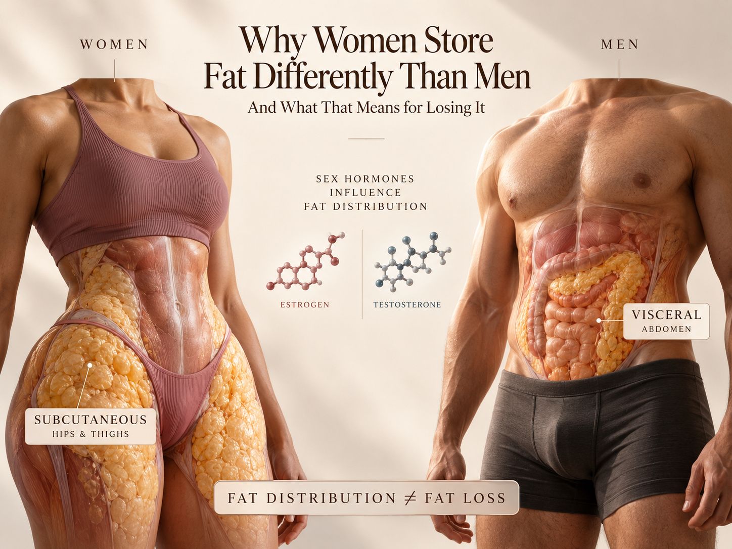 Why women store fat differently than men and what that means for losing it