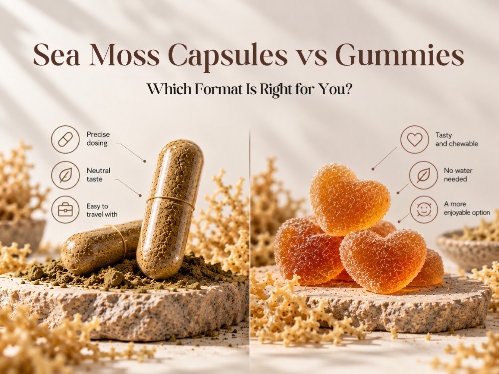 Sea Moss Capsules vs. Gummies: Which Format Is Right for You?