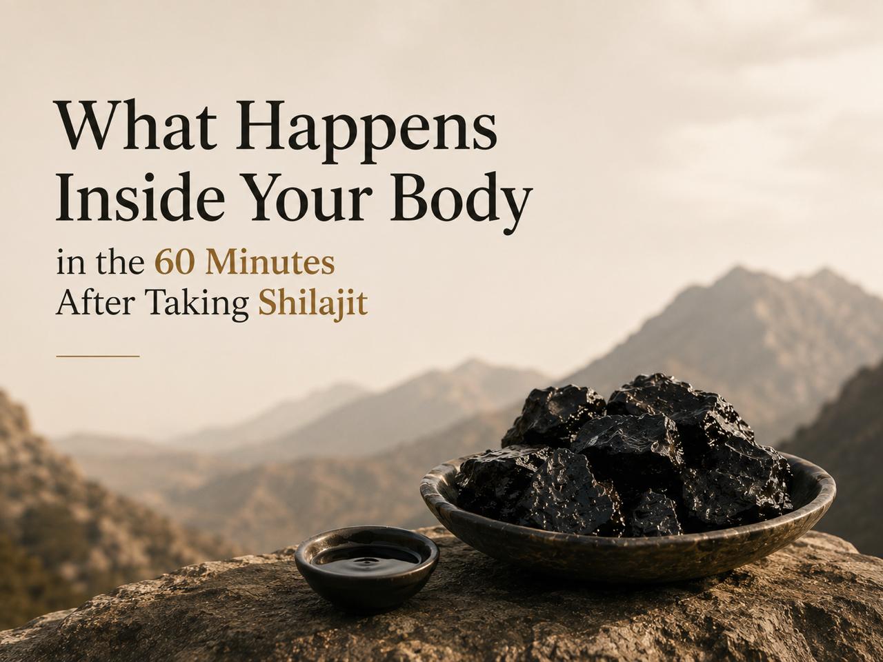 The 60 minutes after you take shilajit: what is actually happening inside your body
