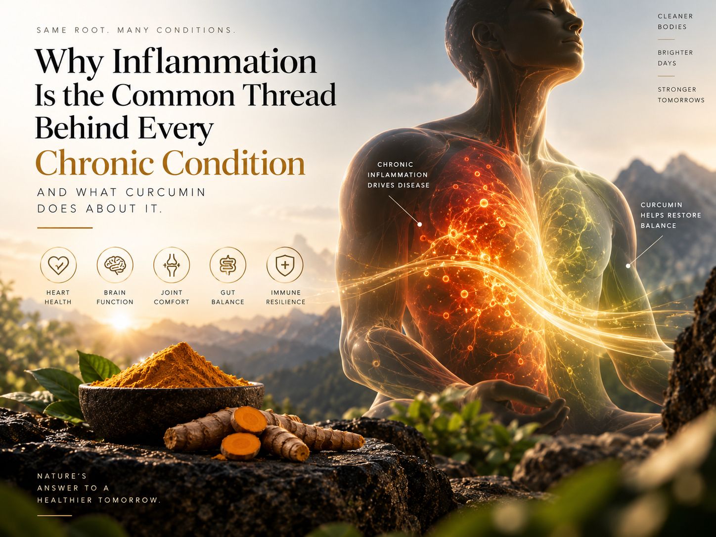 Why inflammation is the common thread behind every chronic condition and what curcumin does about it