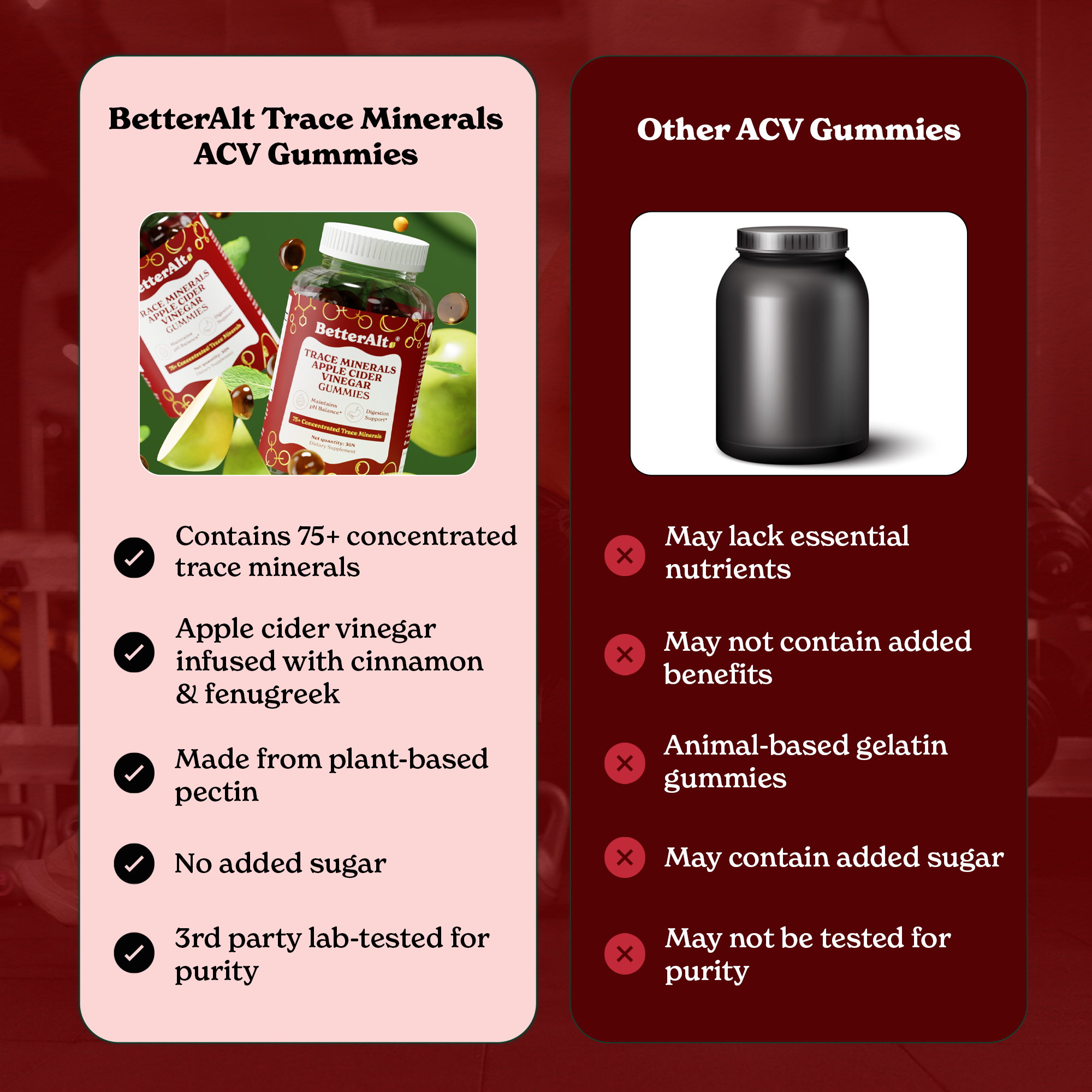 Trace Minerals Apple Cider Vinegar Gummies