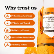 Immuno Shield Sticks For Kids with Curcumin 95
