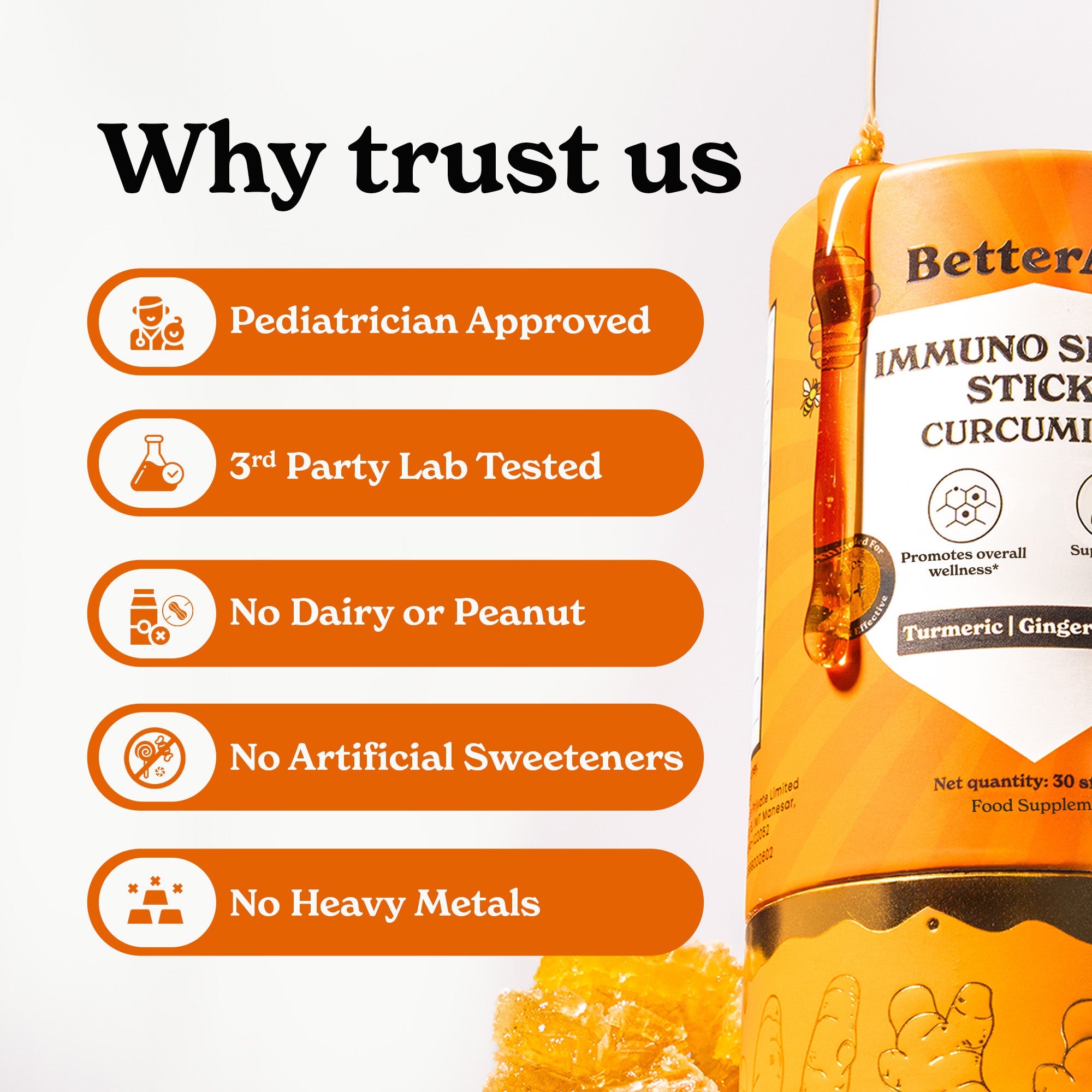 Immuno Shield Sticks For Kids with Curcumin 95