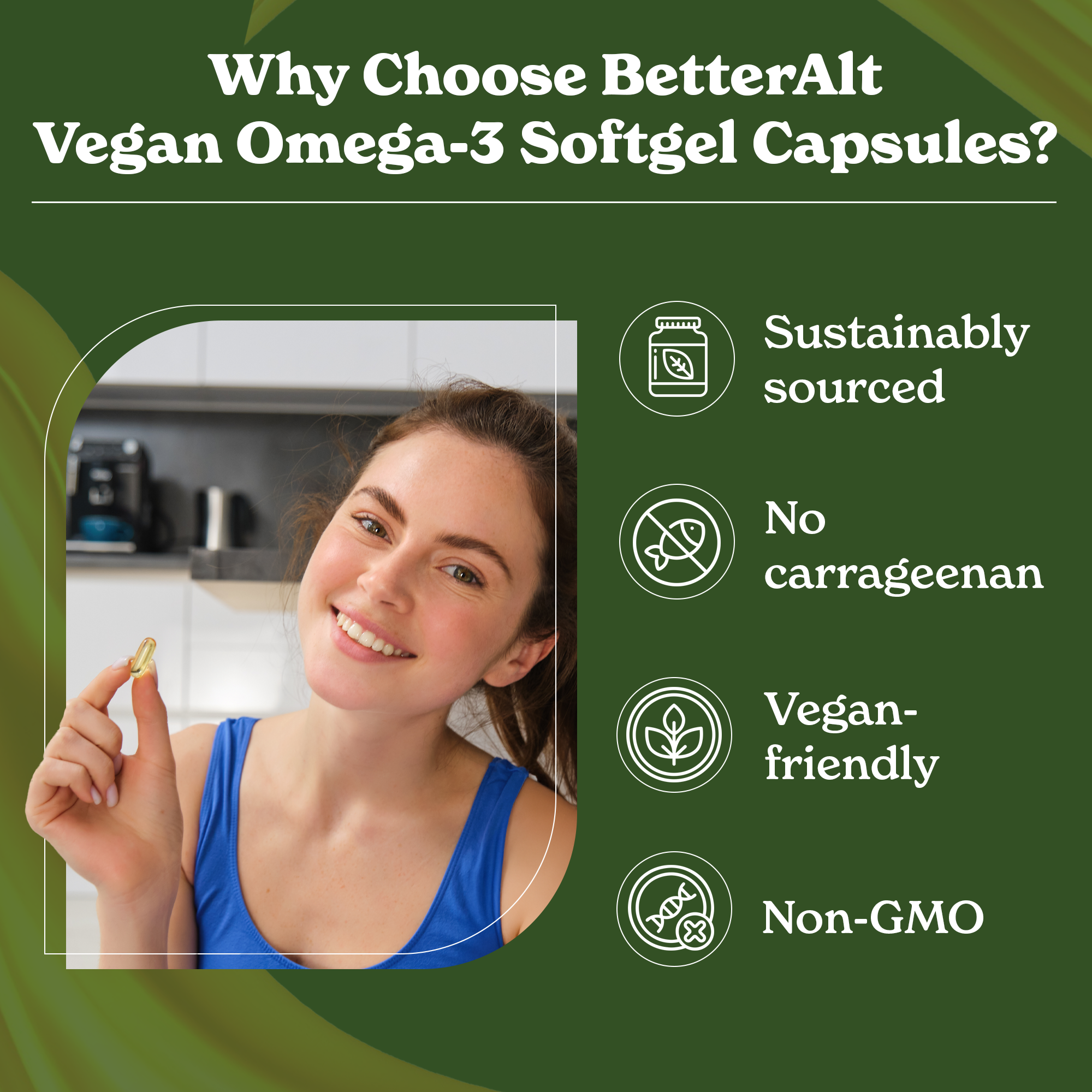 Vegan Omega-3 Algae Oil Capsule