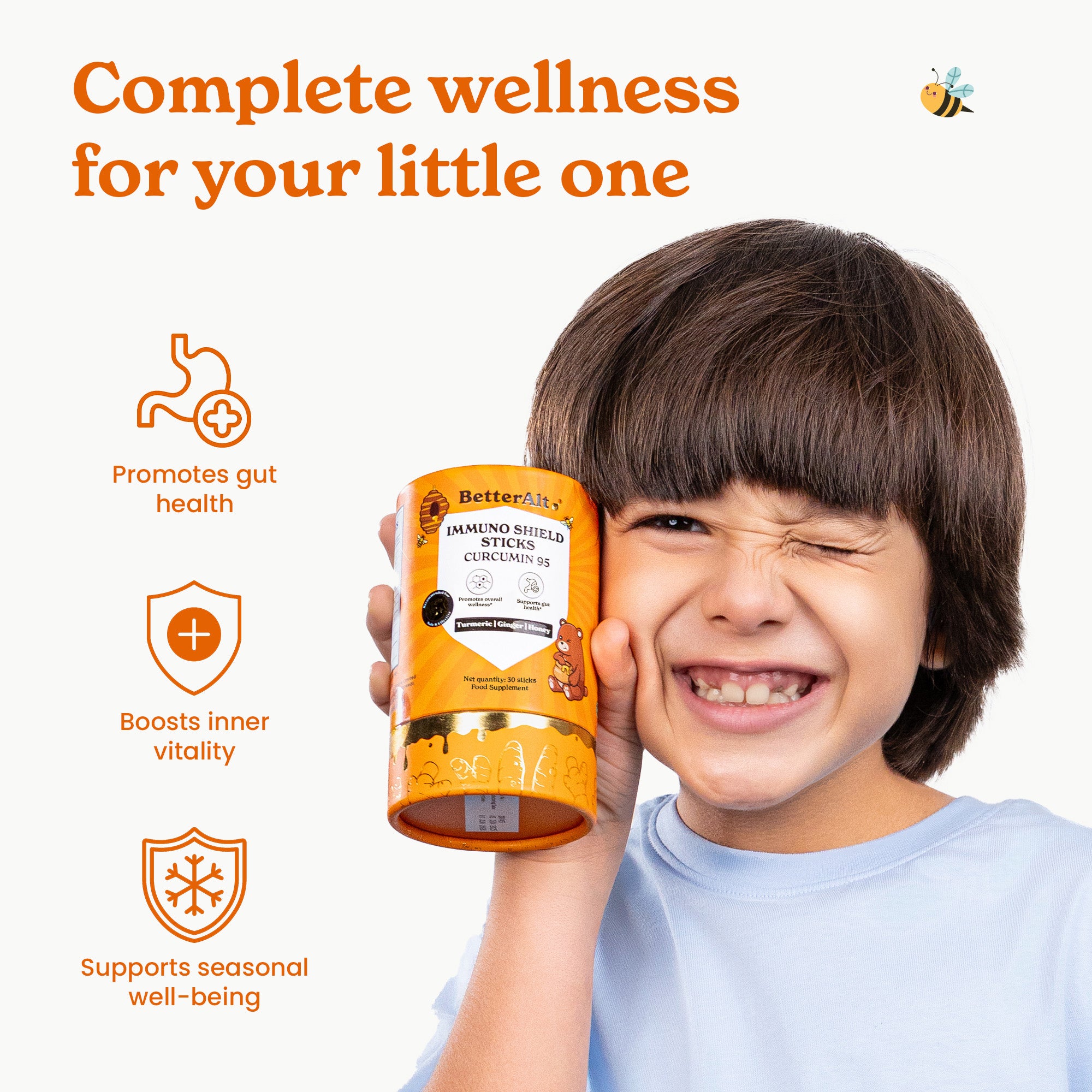 Immuno Shield Sticks For Kids with Curcumin 95