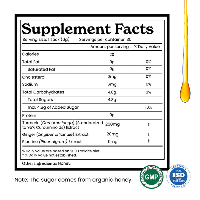 TC95HSIB30-UK
TC95HSIB30X2-UK - Curcumin 95 Honey Sticks