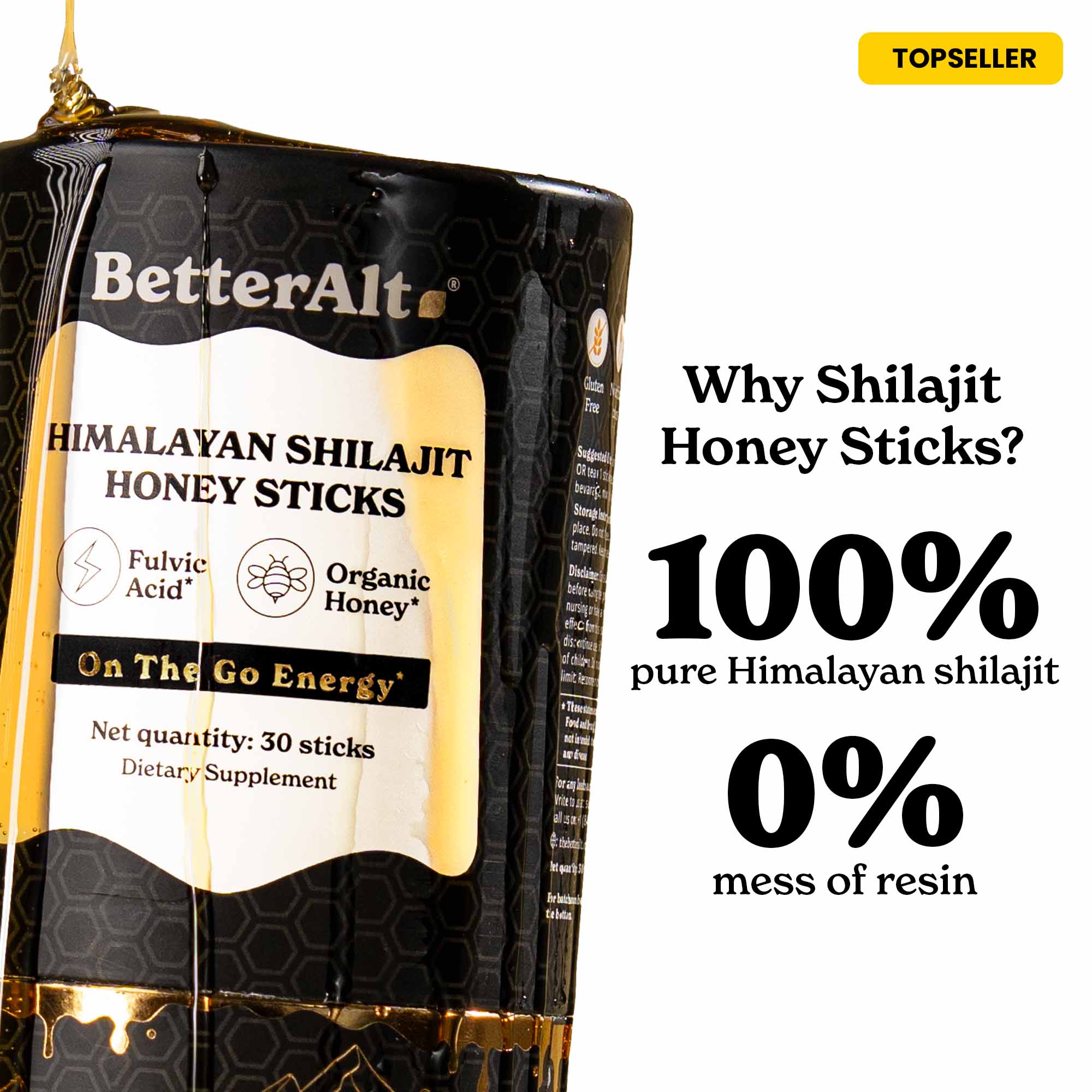 BetterAlt Himalayan Resin Honey Sticks