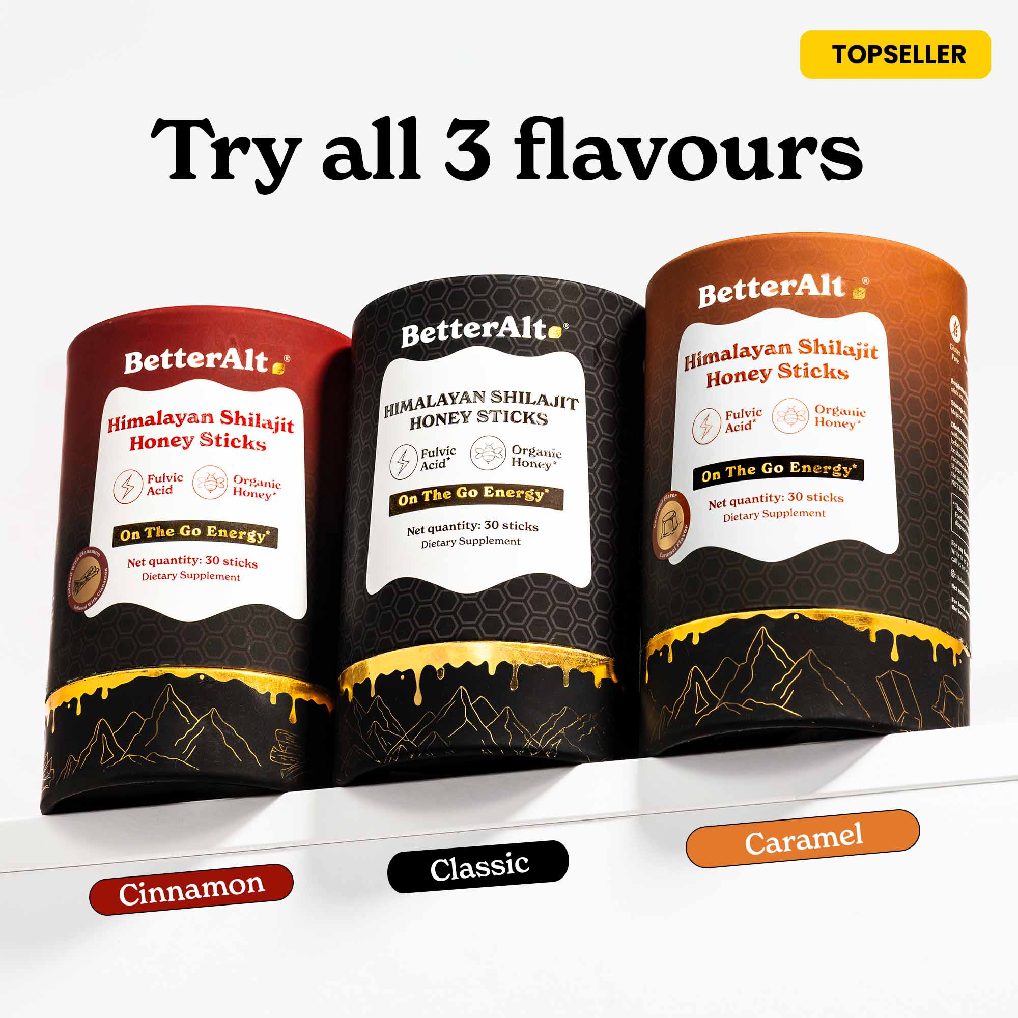 BetterAlt Himalayan Resin Honey Sticks