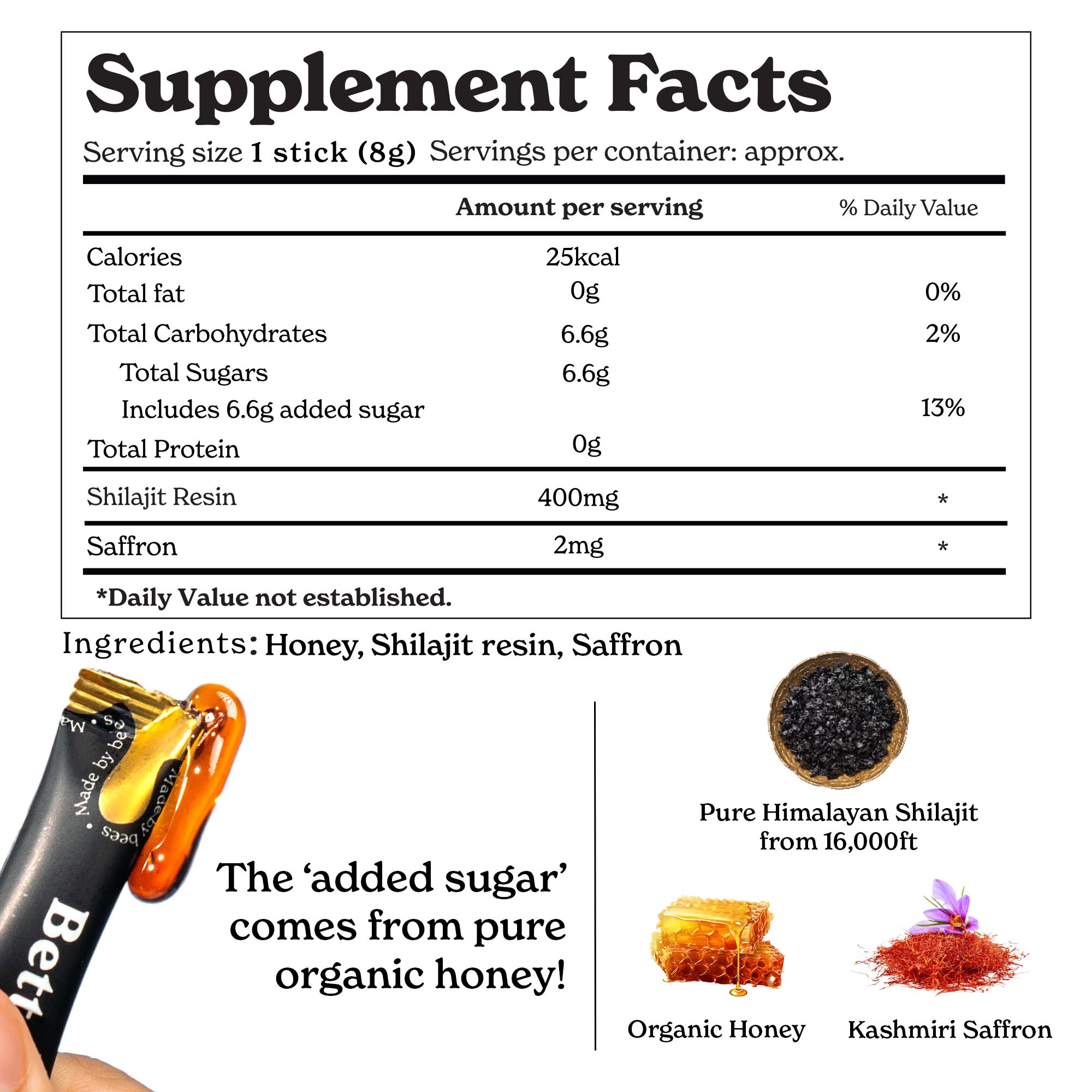 BetterAlt Himalayan Resin Honey Sticks